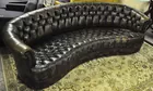 Curved Baker? Chesterfield Leather Sofa