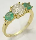 14K Emerald & Diamond (1.50 ct.) Ring