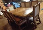 Oak Table & 8 Chairs w/2 Leaves