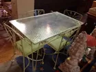 Glass Top Table & 4 Chairs