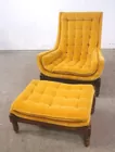 Castro Convertibles, Mid Mod Felt Chair w/ Ottoman