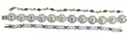 3 Pc. Sterling Tanzanite, Topaz, Sapphire Bracelet
