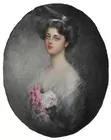 Lg. Unsgnd. Oil on Canvas Portrait