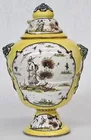18th Cent.? Savona Lg. Covered Vase