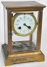 Tiffany & Co. Bronze and Crystal Clock