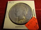 #27A 1921 Peace Dollar