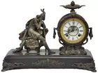 Antq. Mantel Clock w/Male Figure