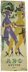Vintage Bjorn Wiinblad Poster, 2x5.5 ft.