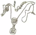 14K Chain, 14K Gold Pendant w/1.3 cttw. Diamonds