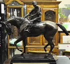 36x40 in. Horse & Jockey Bronze