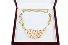 19th C. 18K Gold Diamond & Coral Necklace