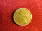 #20 1880 $5.00 Liberty Gold