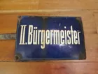 German Porc. Sign