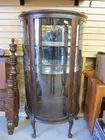 Curved Glass China Cabinet