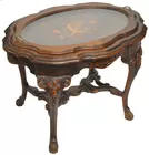 French Cvd. & Inlaid Tray-top Table