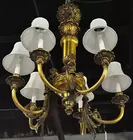Double-arm Cherub Chandelier w/Shades