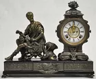 Ansonia Mantel Clock w/Soldier Figure