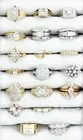 20 Pc. 14K Yellow & White Gold Diamond R