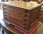 5-Drawer Antq. Spool Cabinet