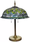 Stained Glass Table Lamp w/Jewels