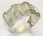 14K Wht. Gold Ring w/2 cttw. Diamonds