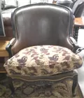 4 Century Hickory Leather & Wood Arm Chair