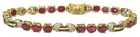 18K Gold Ruby & Diamond Ladies' Bracelet