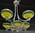 Chrome Art Deco Light Fixture