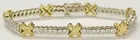 14K Gold 2 Cttw. Diamond Bezel Bracelet