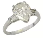 Platinum Ring w/3.65 Carat Diamond