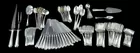 Lot 3513: 98 Pc. Sterling Silver Flatware Lot w/ W