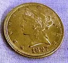 1897 $5 US Gold        Braun and Helmer