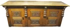 Antq. Oak Sideboard w/Lion's Heads