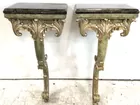 Pair Of Matiland-smith Marble Top Accent Tables