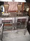 Marble parquet coffee & end tables
