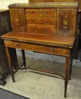 Inlaid Ladies' Writing Desk w/Chair
