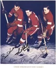 Detroit Red Wings The Production Line Signed Photo