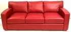 Contemporary Red Leather Couch