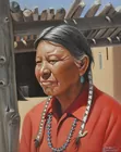 Dwight Roberts Painting of a Pueblo Leader