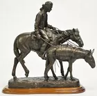17 in. tall Hughes Curtis Bronze