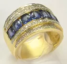 14K Sapphire & Diamond Ladies' Ring