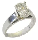 14K White Gold Ring w/1.56 carat Diamond