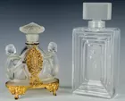 2 Pc. Nude Figural Perfume Bottle Lot w/ Lalique
