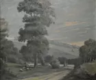 Lg. Carman Thomson Landscape Painting