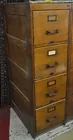Vintage Wabash Oak 4-Drawer File Cabinet
