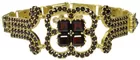 Sterling Silver Vermeil Garnet Bracelet