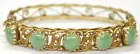 Antq. 14K Jade Bangle Bracelet