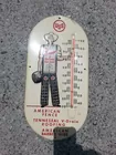 USS American Fence Thermometer