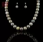 18K White Gold Mikimoto Pearl Necklace & Earrings