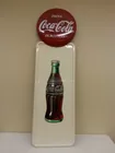 1947 Coca Cola Bottle Sign w/ Button
